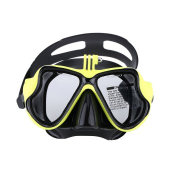 Kacamata renang scuba diving snorkeling masker topeng dengan golongan gunung untuk GoPro Hero 4 3 x 3 2 1 SJCAM SJ4000 SJ5000 Dazzne P2 Xiaomi Yi kamera aksi Olahraga