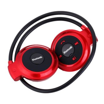 Mini503 Olahraga Headset Bluetooth Nirkabel Stereo Earphone (Merah)