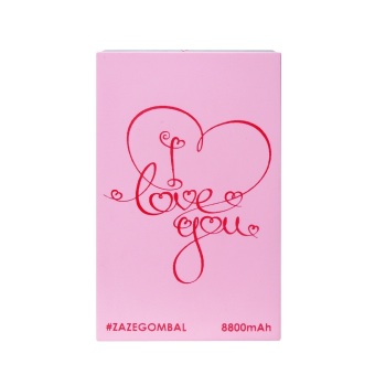 Zazetech Powerbank I Love You 8800mAh - Pink