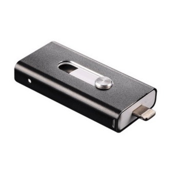 Metal 32GB i-Flash Drive Lightning OTG USB Flash Drive for iPhone 5/5s/5c/6/6 Plus/iPad/Macbook (Black)