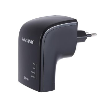 EU PLUG Wavlink WL - WN577A2B AC750 WiFi Range Extender Repeater Dual Band ( 2.4GHz 300Mbps 5GHz 433Mbps ) Booster Signal Amplifier - intl