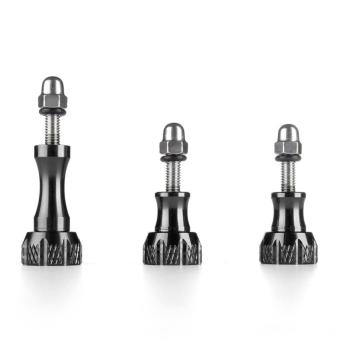 TaisionMY Gopro Hero 5,4,3+,3,2,1 Black Aluminum Alloy Thumb Screw One Long Two Short Set Stainless Steel Replacement Accessories For Gopro Outdoor Action Camera - intl