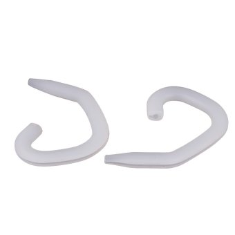 Vococal 1 Pair Universal Silica Gel Sport Ear Hook Loop Cable Hanger for Round Wire Earphones Headset (White)