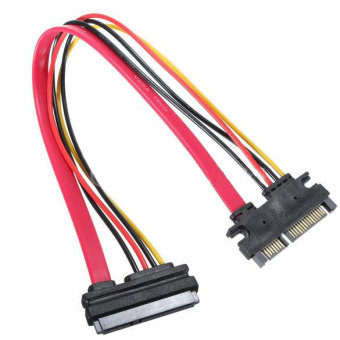 OEM 22 Pin Male to Female 7+15 pin SATA Data Power Combo Extension Cable 45CM