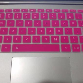 4Connect Silicon Keyboard Protector for XiaoMi Airbook 12.5 Inch Laptop - Dark Pink