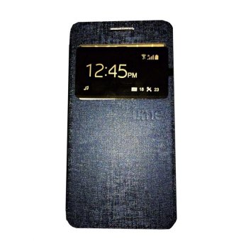 Ume Huawei Y5C / Y5 Batik Flip Shell/ FlipCover / Leather Case / Sarung HP / View - Biru Tua