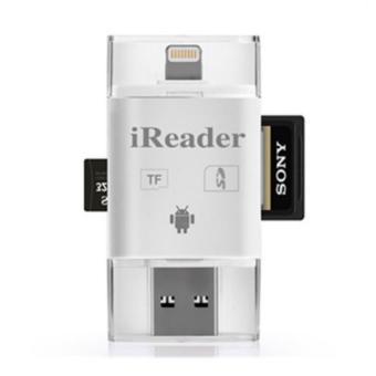 3 in1 iFlash Drive USB Micro SD TF Card Reader for iPhone/iPad +32GB Micro SD Card - Intl