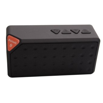 Acediscoball X3 Mini Speaker Bluetooth TF USB FM Wireless Portable Music Sound Box Loudspeaker Subwoofer with Mic (Black)