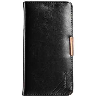 Huawei Mate S Luxury Genuine Leather Magnetic Flip Cover OriginalMobile Phone Case Bag Accessories For Huawei Mate S(Black) - intl
