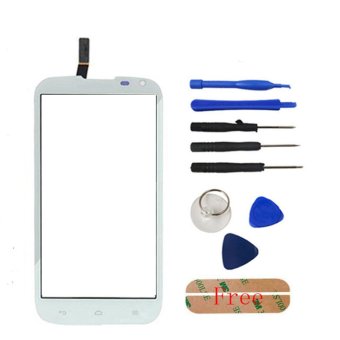 For Huawei G610 C8815 White Sensor Touchscreen Front Glass Sensor Replacement + Adhesive - intl