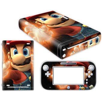 Bluesky Super Mario Nintendo Wii U Skin NEW CARBON FIBER system skins faceplate decal mod (Intl)