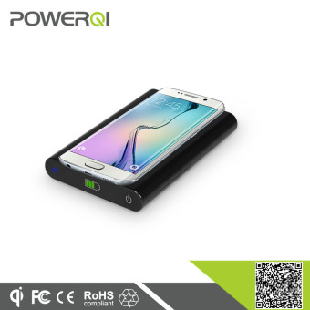 Powerqi T810 Wireless Charging Pad 1A with Power Bank 7000mAh - Black
