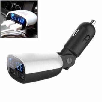 Baterai & Charger - Tarkan Car Smartphone Smart Charger Dual USB With LCD
