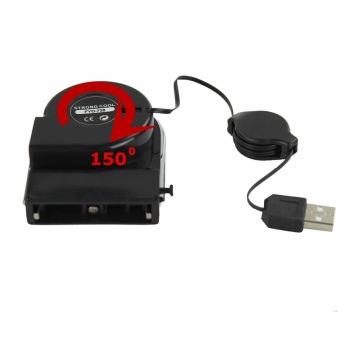 GETEK FYD-738 Mini Vacuum USB Cooling Fan Cooler Pad Air Extracting For Notebook Laptop (Black)