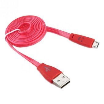 White Sands Kabel Data Light USB LED Smile - Merah