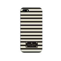 Indocustomcase Kate Spade Striped Pattern Apple iPhone 5/5S Custom Hard Case(3D IPHONE 5)