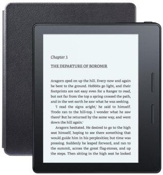 Kindle Amazon Oasis Plus Leather Charging Cover No Ads Wifi Only 4 GB