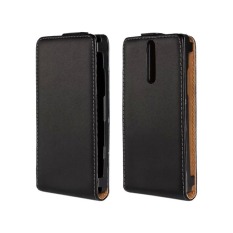 Moonmini PU Leather Flip Stand Cover Wallet Card Holders for Sony Xperia S LT26i (Black)