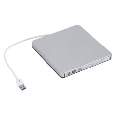 OH USB 3.0 CD/DVD-RW Burner Writer External Hard Drive for Apple Macbook Pro Air (Silver)