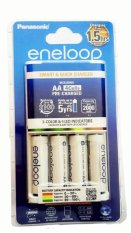 Panasonic Smart & Quick Charger 4 Baterai 2100 Recycle 2000Mah