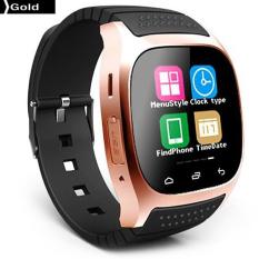 R-Watch M26s Smart Sports Watch Bluetooth Dialer SMS Reminder Pedometer Sleep Monitor Remote Camera for Android/IOS Gold