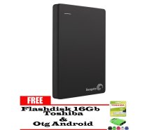 Seagate Backup Plus Slim 1TB - HDD - HD - Hardisk External 2.5 - Hitam + Gratis Flashdisk 16Gb Toshiba + Otg Android