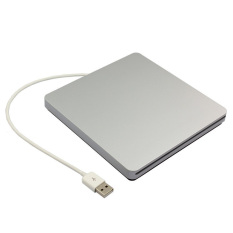 Silver USB 2.0 IDE Laptop CD/DVD ROM Drive External Slim Slot-in Box Case