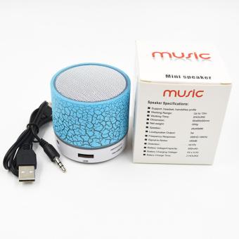 Speaker Bluetooth Motif Lampu(Blue)  