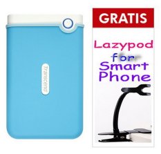Transcend Harddisk Eksternal Antishock StoreJet 25M3B - 1TB - Biru Free LazyPod