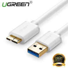UGREEN Micro-USB 3.0 Charging Data Sync Cable for Samsung Note3 S5 Toshiba Hard Disk - White,1m
