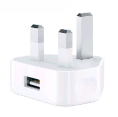 UK Plug 5V/1A 1USB Charger Adapter for Smartphone iPhone MP3/4 Player Camera