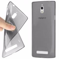 Ultra TPU Thin Case for Oppo Find 7 - Abu Abu Transparan(Abu-abu Muda)