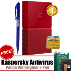 WD My Passport ULTRA New Design 1TB Portable Storage USB 3.0 - Merah Harddisk Eksternal 2.5