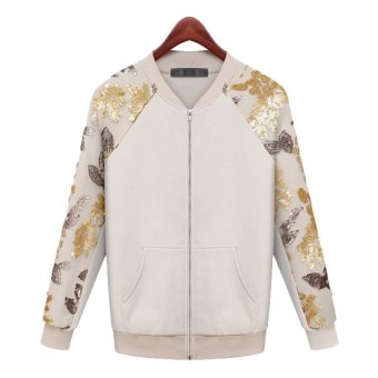 2015 Autumn Fashion Baseball Jackets Women Jaqueta Feminina Sequins