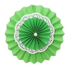 20CM/8 Inch Hanging Paper Fans for Party Wedding Decorations - INTL