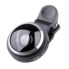 235 Degrees Detachable Lens Fish-eye Camera Suit for Mobile Phone and Digital Camera (Black) - Intl