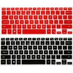 2pcs 14 inch Keyboard Protective Film for Dell Suitable Models 14CR 7000 7447 M3441R 14MD 14MR 14PD Keyboard Sticker Case (1pcs Black and 1pcs Red) (Intl)