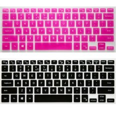 2pcs 14 inch Keyboard Protective Film for Dell Suitable Models 14CR 7000 7447 M3441R 14MD 14MR 14PD Keyboard Sticker Case (1pcs Black and 1pcs Rose Red) (Intl)
