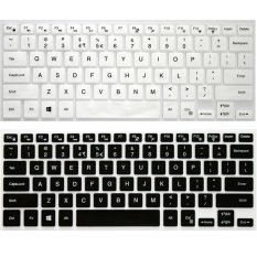 2pcs 14 inch Keyboard Protective Film for Dell Suitable Models 14CR 7000 7447 M3441R 14MD 14MR 14PD Keyboard Sticker Case (1pcs Black and 1pcs White) (Intl)