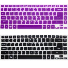2pcs for Acer 14inch Laptop Keyboard Film Suitable for Models: V5-471G 3830 4830TG E1-470G 472G 410G 422G Protective Film (Black and Purple) (Intl)
