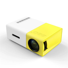 2pcs YG300 LCD Mini Portable 1080P LED Projector Home Cinema Theater USB SD HDMI US Plug - Intl
