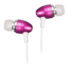 3.5mm Super Bass Stereo Headphone Earphone Headset For iPhone Samsung LG MP3 Rose red (Intl)