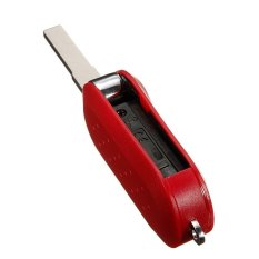 3 Button Remote Flip Key Shell Blade For Fiat 500 Panda Brava Stilo (Red) (Intl)