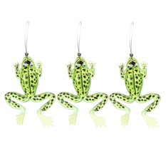 3 Pcs /lot Rubber Frog Soft Fishing Lures Bass 10cm/3.9in - Intl