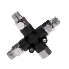 3-Way Airbrush Air Hose Splitter Manifold Professional Airbrush Accessories Air Brush Multiple Use Airbrush Fittings 1/8