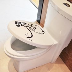 360DSC ZooYoo Bad Boy Sticker Removable Seat Lid Cover Toilet Closestool Decor Waterproof Decal 20.5*