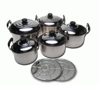 555 panci steamer set 12 pcs dilengkapi steamer kukusan stainless steel lazada indonesia 555 panci steamer set 12 pcs dilengkapi steamer kukusan stainless steel lazada indonesia