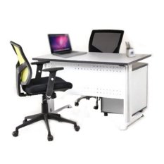 Aditech FR 09 Meja Kantor - Abu-abu