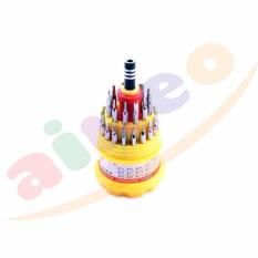 AIUEO Precision Screwdriver Professional Repair Tool Kit ME-6036C - Obeng Serbaguna Magnetik 31 in 1 - Orange