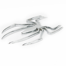 BolehDeals 3D Chrome Spider Emblem Car Truck Motor Auto Decal Badge Sticker -Silver